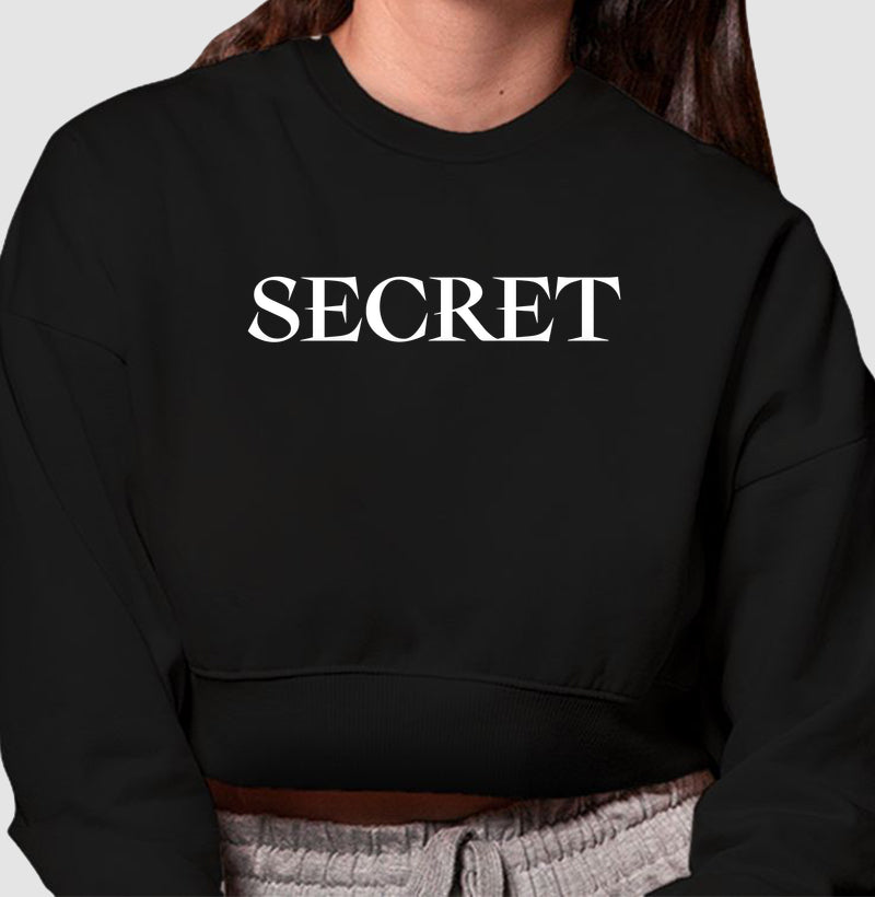CROPPED SWEATSHIRT SECRET CLASSIC LOGO