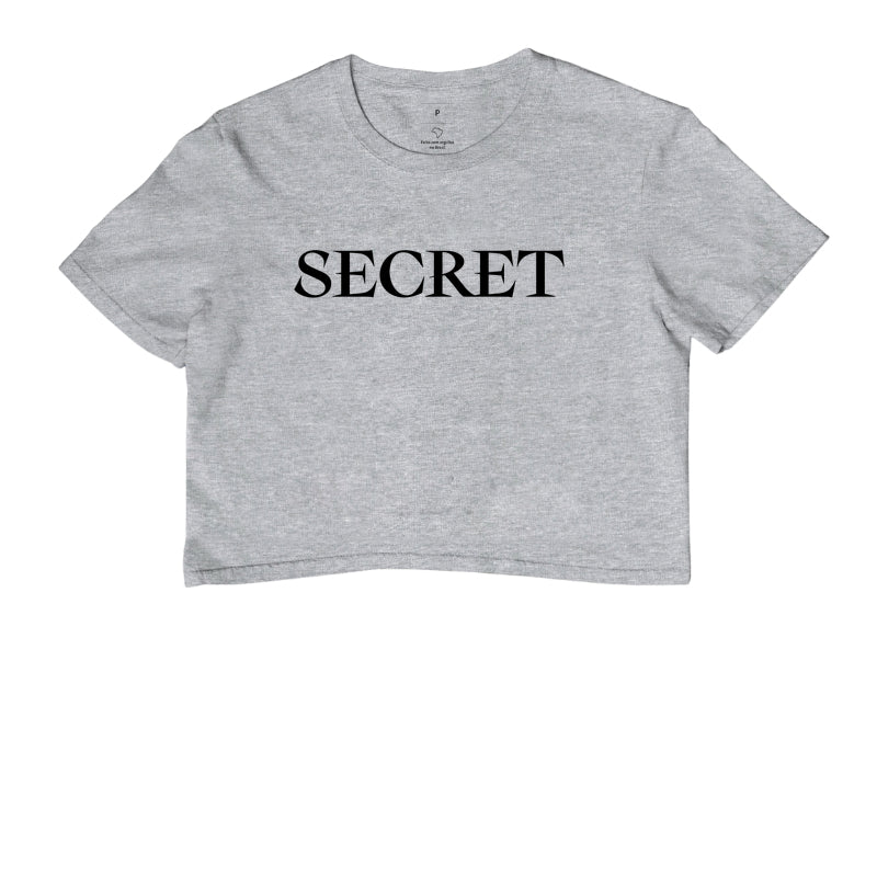 CAMISA CROPPED SECRET CLASSIC LOGO