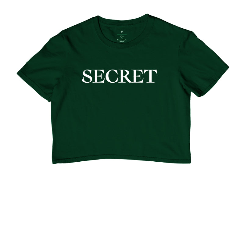 CAMISA CROPPED SECRET CLASSIC LOGO