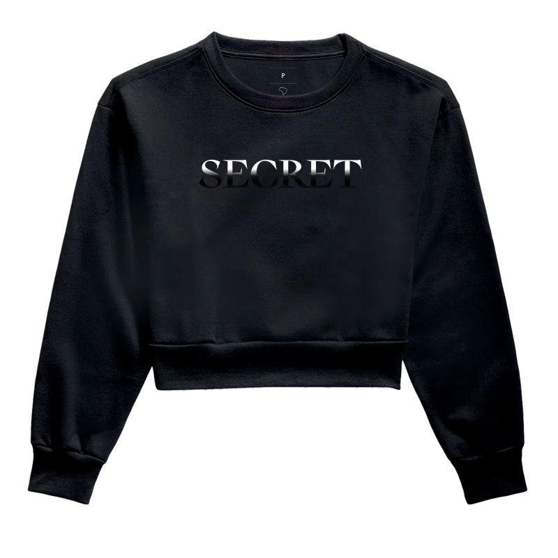 CROPPED SWEATSHIRT SECRET LOGO