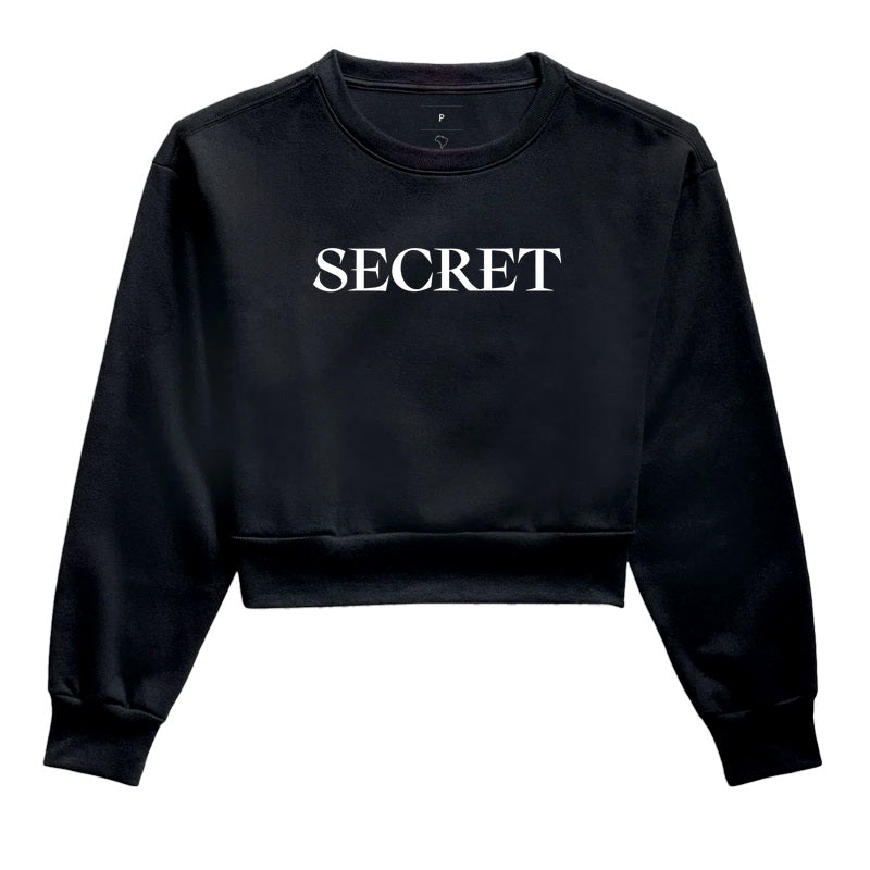 CROPPED SWEATSHIRT SECRET CLASSIC LOGO