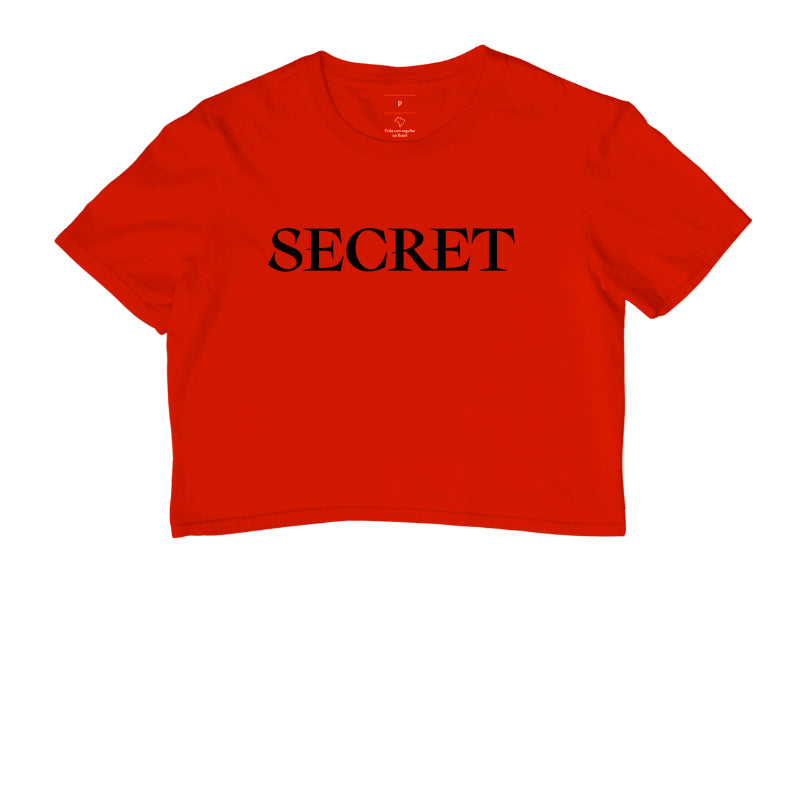 CAMISA CROPPED SECRET CLASSIC LOGO